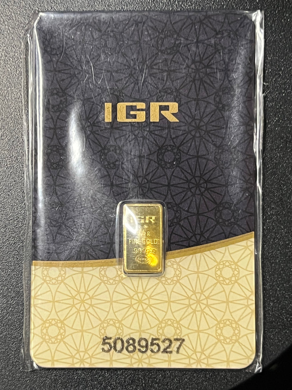 Istanbul Gold Refinery (IGR) 0.5 Gram .9999 Fine Gold Bar (Assayed in CertiCard)