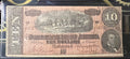 February 17, 1864 $10 Confederate States of America Banknote (T-68)