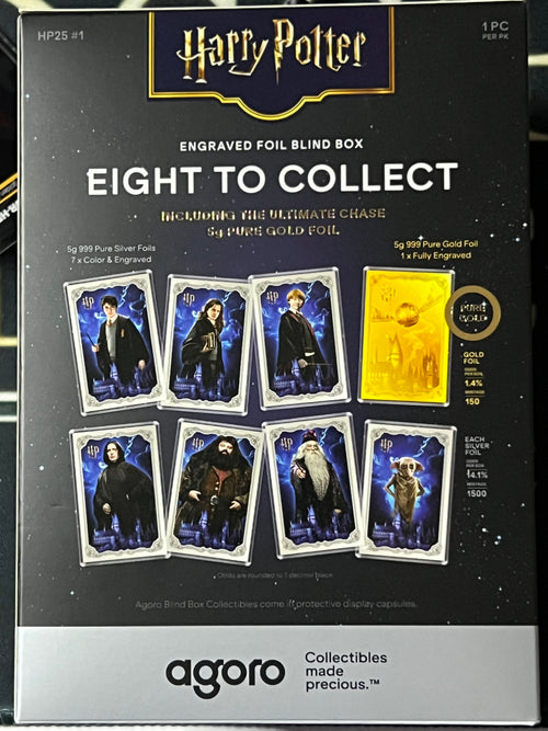 Agoro Harry Potter™ Engraved Foil Blind Box (Pure Silver & Gold Collectible)