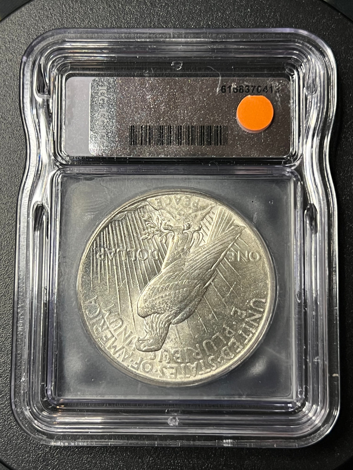 1925 Peace Silver Dollar — ICG MS62