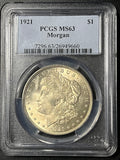 1921 Morgan Silver Dollar – PCGS MS63