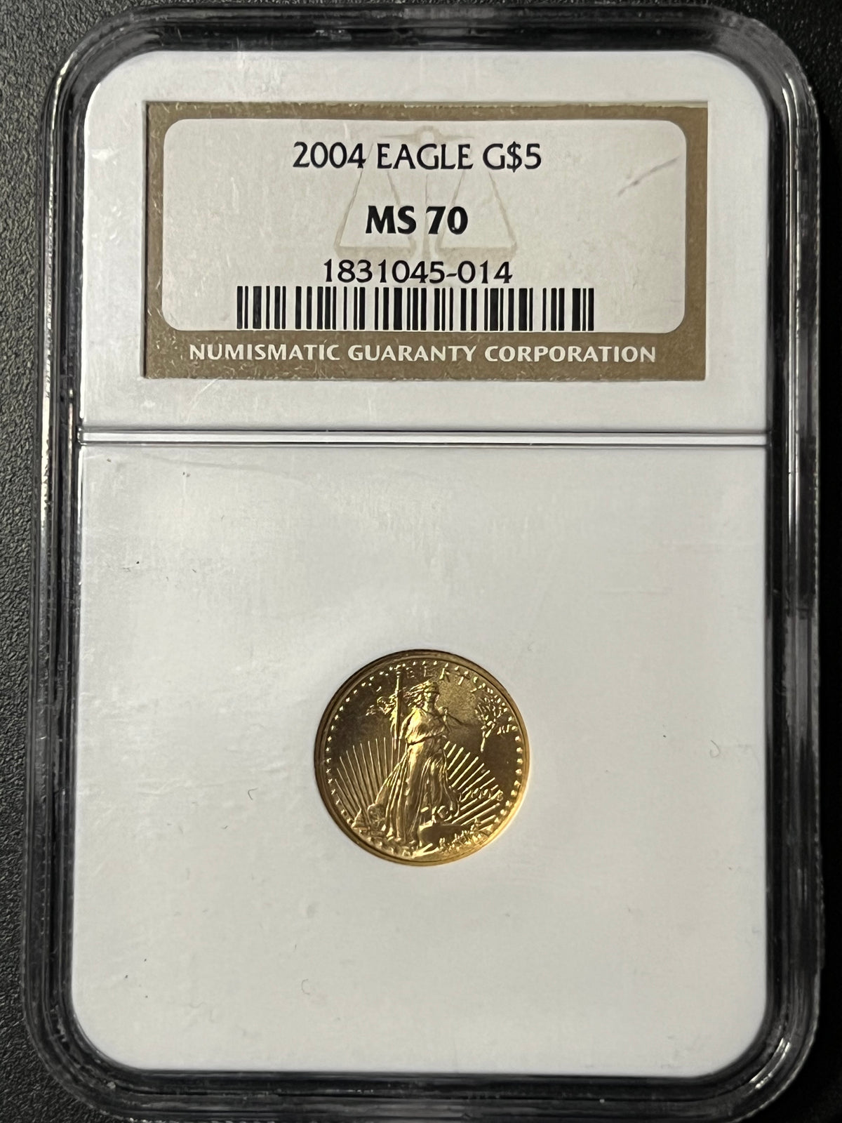2004 $5 American Gold Eagle — NGC MS70 (Certified Slab)