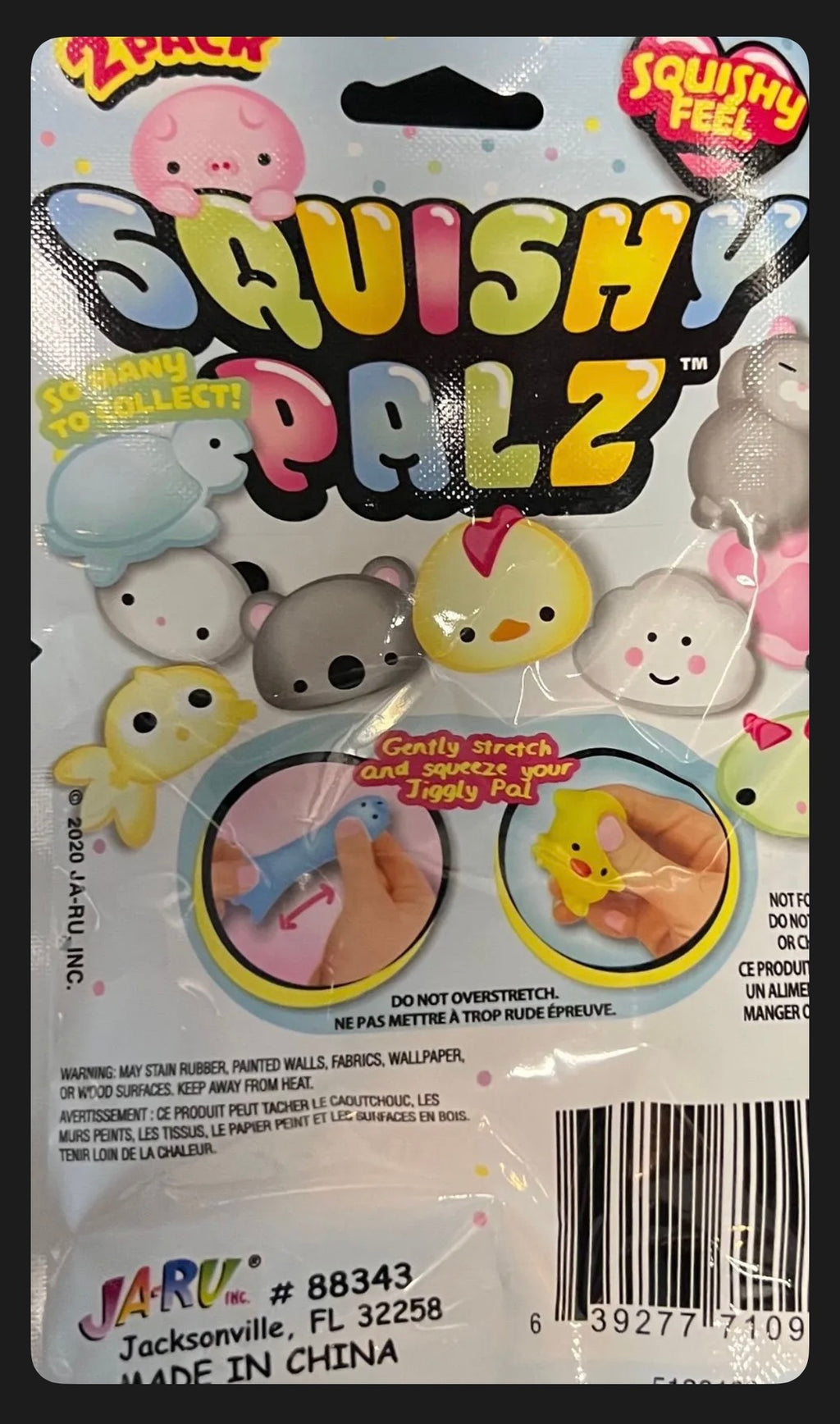 Squishy Palz Mystery Blind Bag (2-Pack / Jiggly Pal Fidget Toy)