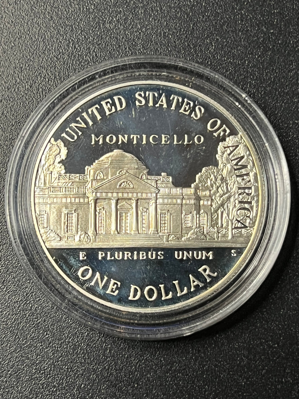 1993-S Thomas Jefferson 250th Anniversary Silver Dollar – Proof