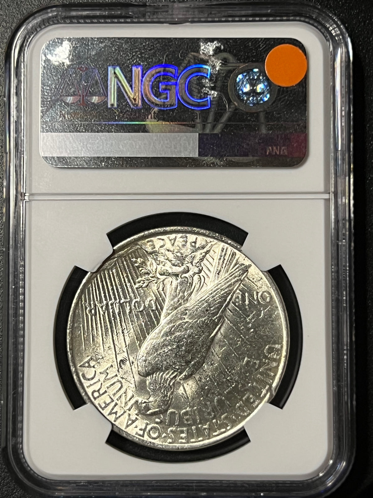1922 $1 Peace Silver Dollar - NGC MS 60