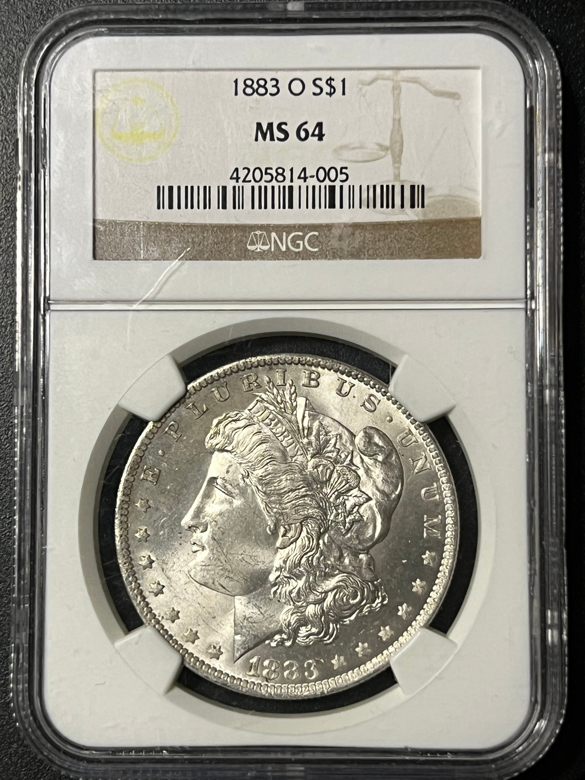 1883-O Morgan Silver Dollar – NGC MS64 | Certified Mint State Collectible Coin