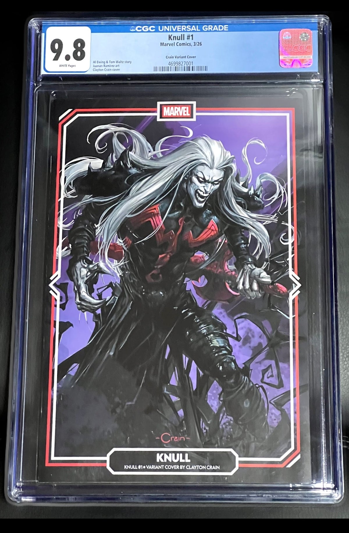 Knull #1 (Marvel, March 2026) – Clayton Crain Variant – CGC 9.8