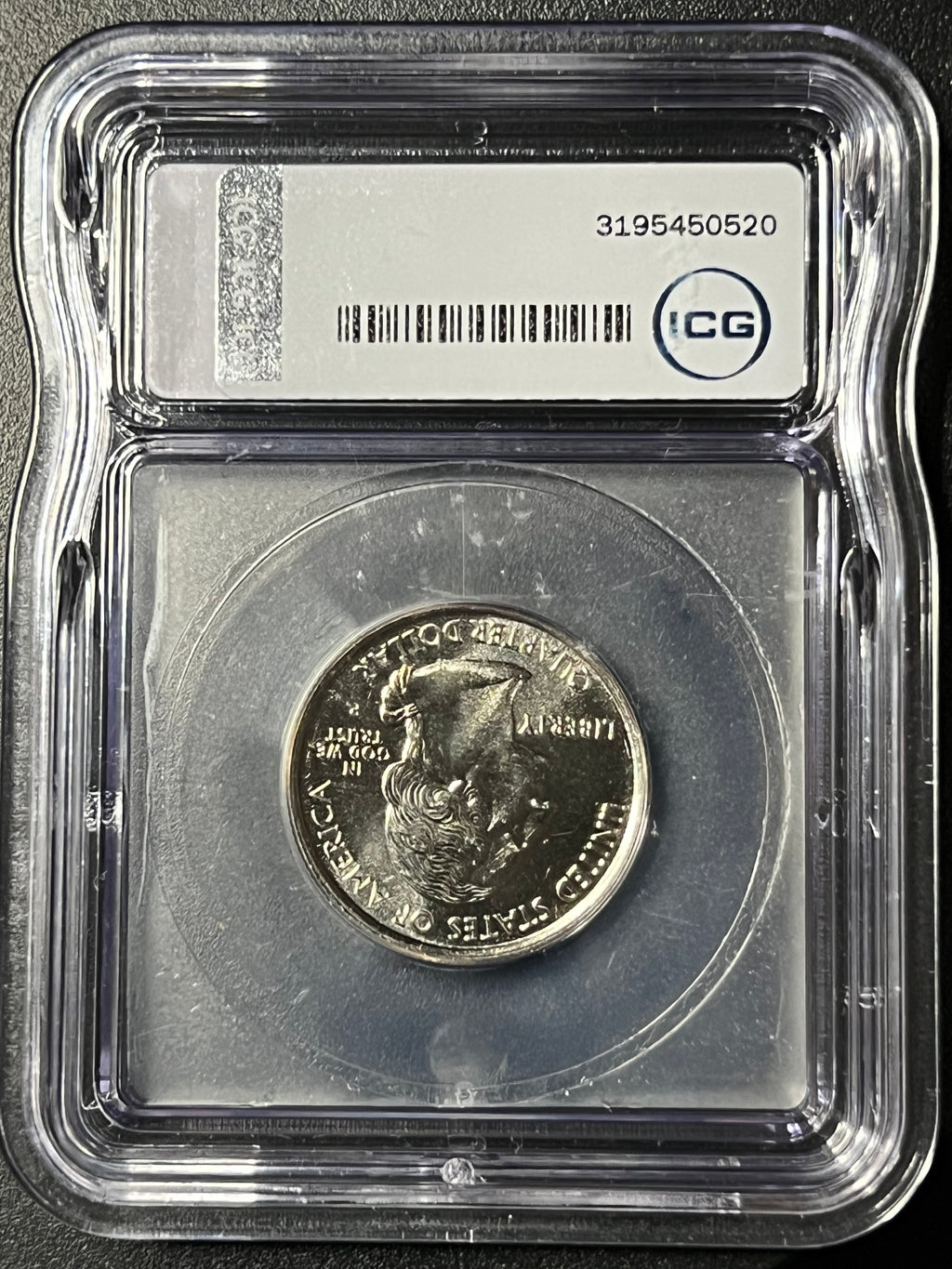 2002-P Indiana State Quarter — ICG MS68 — CEO Signed Label & Indy Car Design