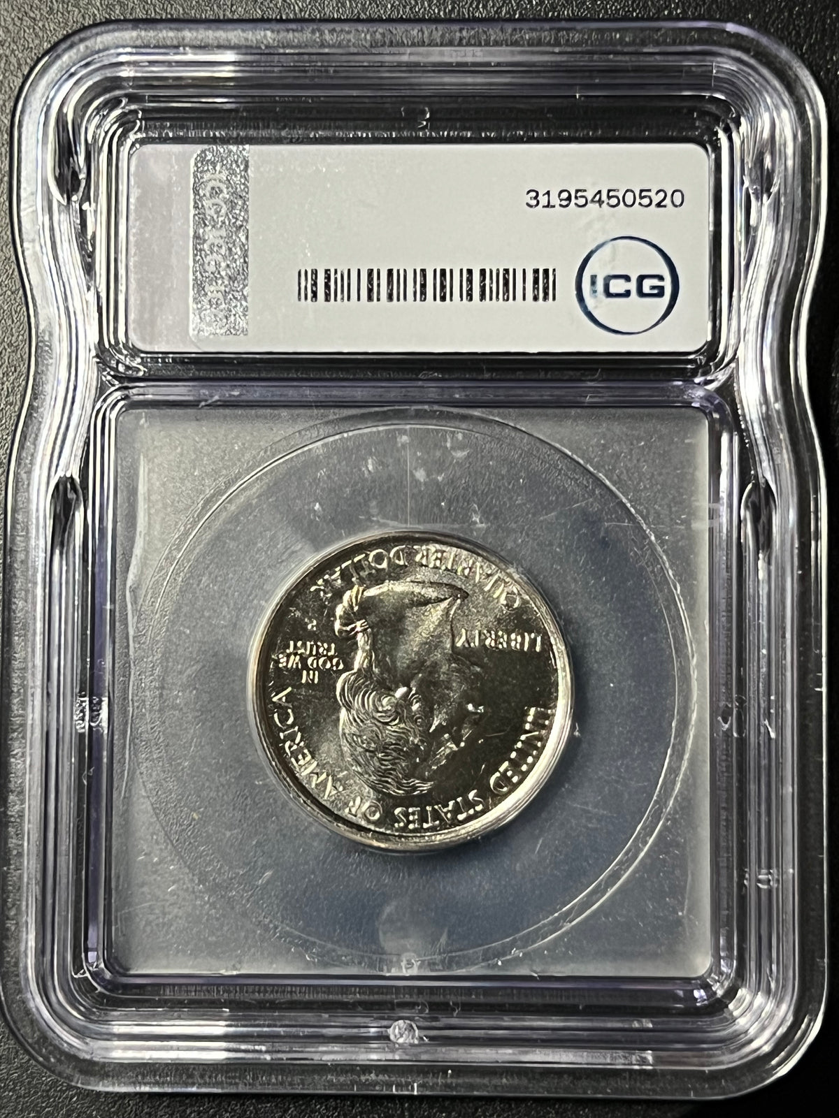 2002-P Indiana State Quarter — ICG MS68 — CEO Signed Label & Indy Car Design