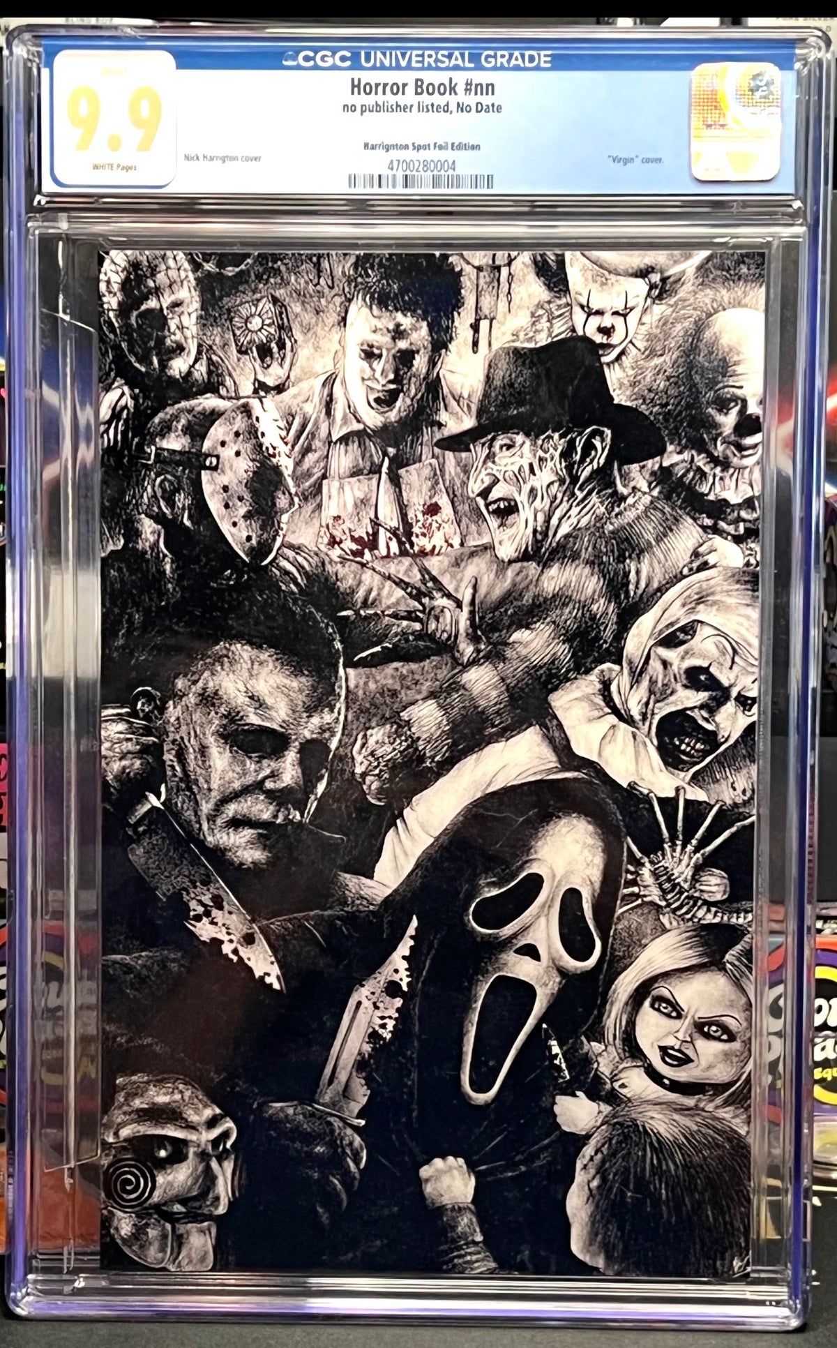 Horror Book #nn (No Number) - Nick Harrington Spot Foil "Virgin" Variant | CGC 9.9 Mint