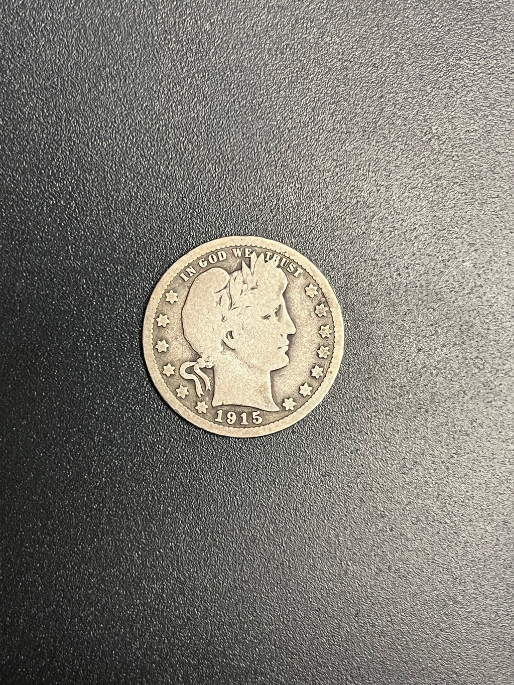 1915 Barber Silver Quarter (90% Silver Classic US Type Coin)