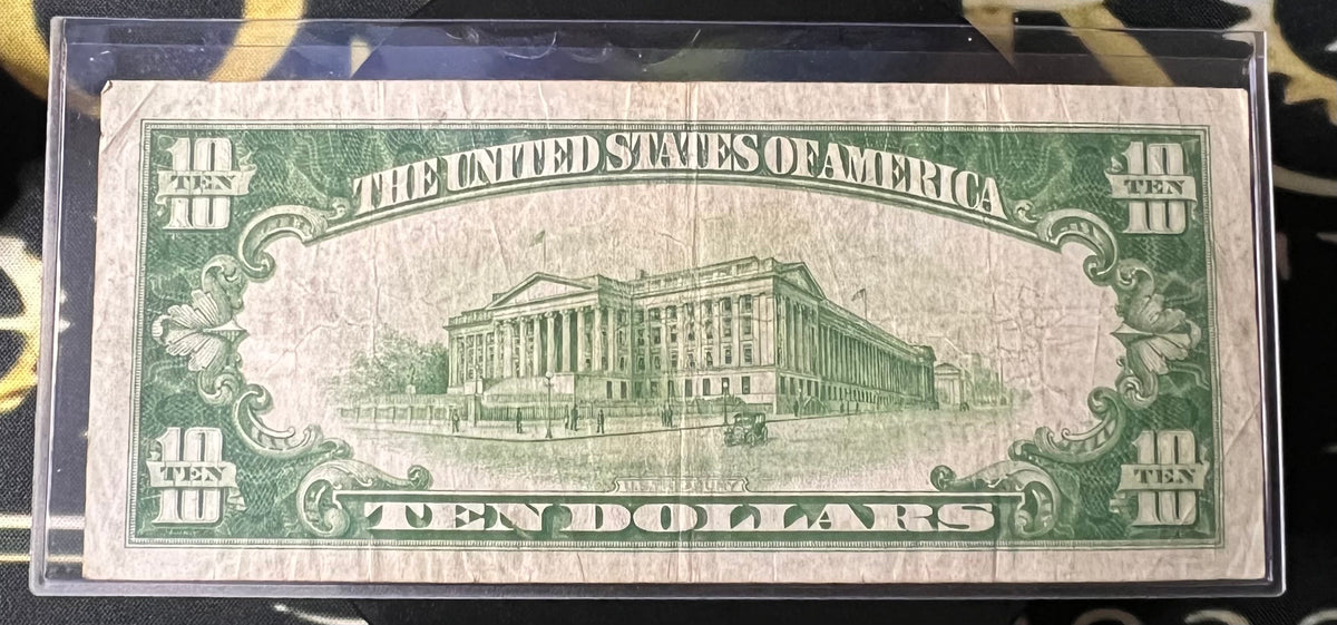 Series 1934 $10 Silver Certificate - Alexander Hamilton / Blue Seal