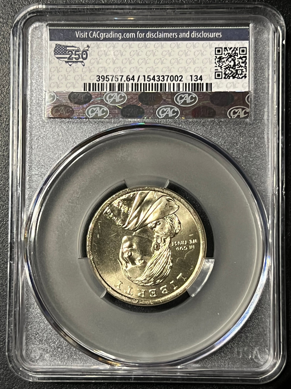 2026-P Native American Dollar – CAC MS64 "Oneida Allies at Valley Forge" (Special Label)