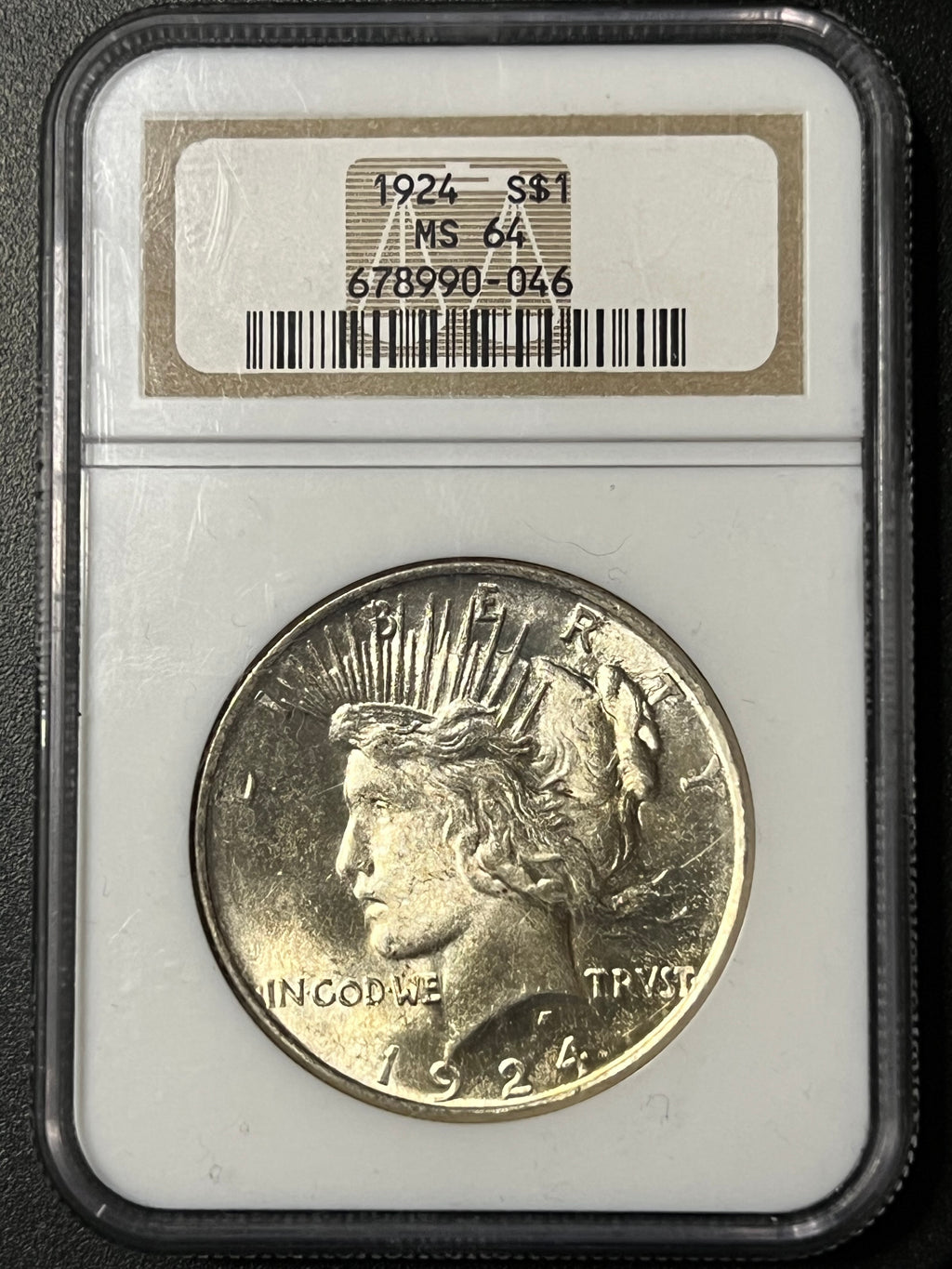 1924 Peace Silver Dollar – NGC MS64