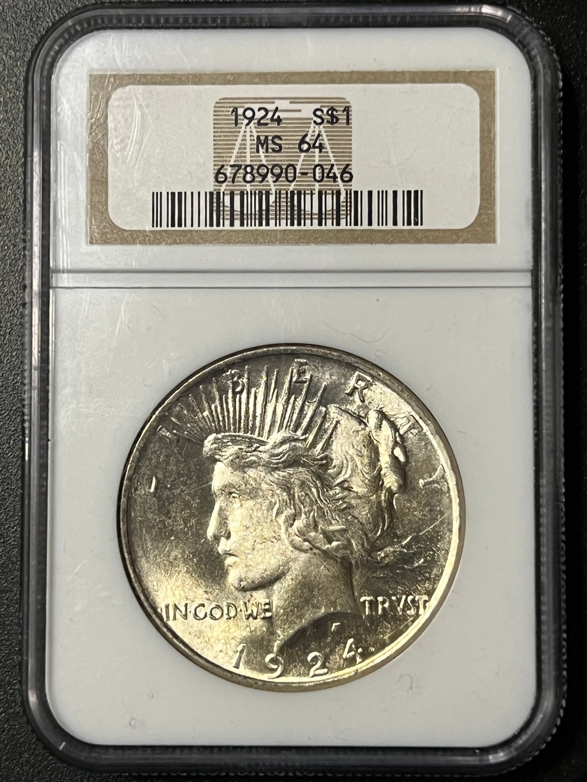 1924 Peace Silver Dollar – NGC MS64