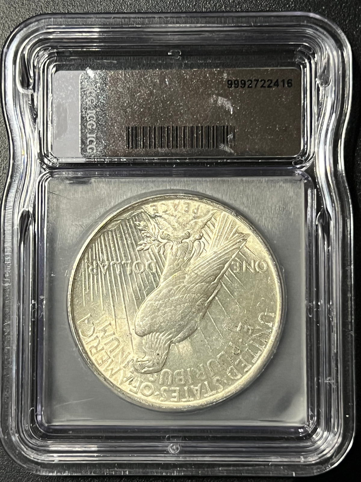 1923 Peace Silver Dollar – ICG Brilliant Uncirculated (Brilliant Unc) Slab