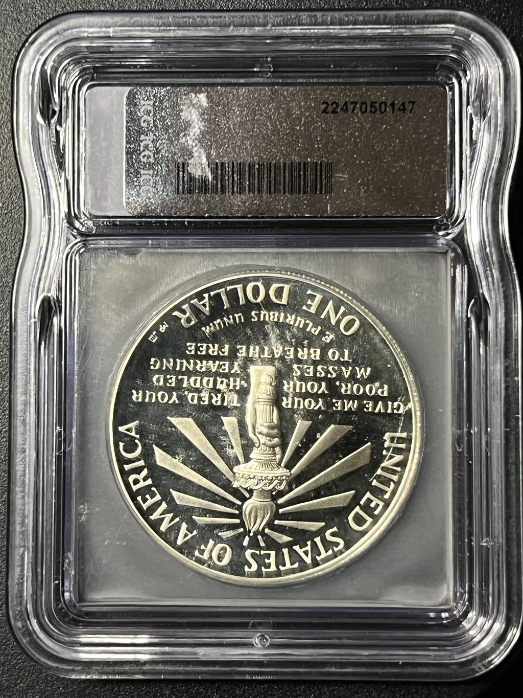 1986-S Statue of Liberty Silver Dollar — ICG PR69 DCAM — Deep Cameo Proof