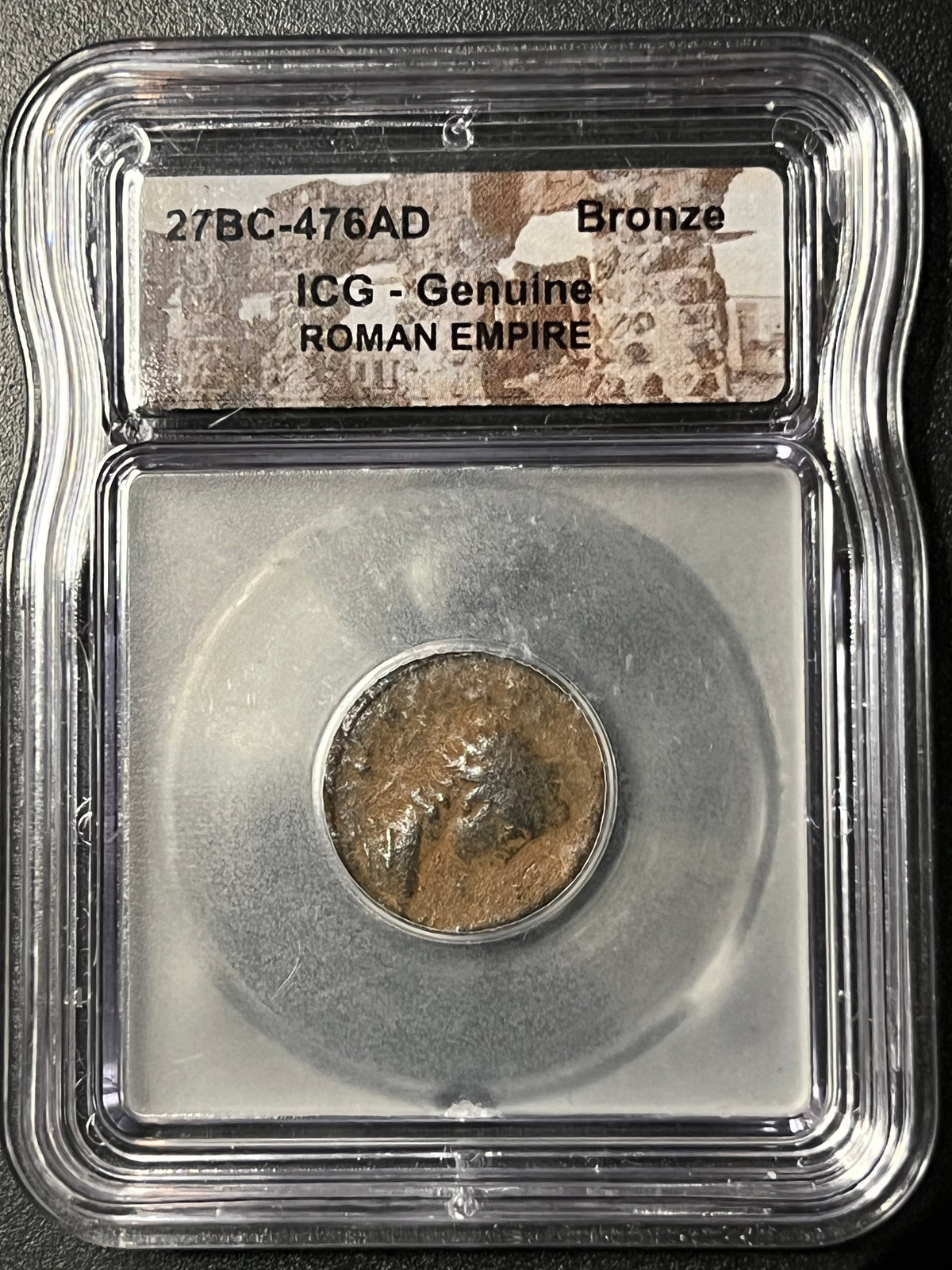 27 BC – 476 AD Ancient Roman Empire Bronze – ICG Certified Genuine