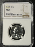 1960 Washington Quarter – NGC PF 67