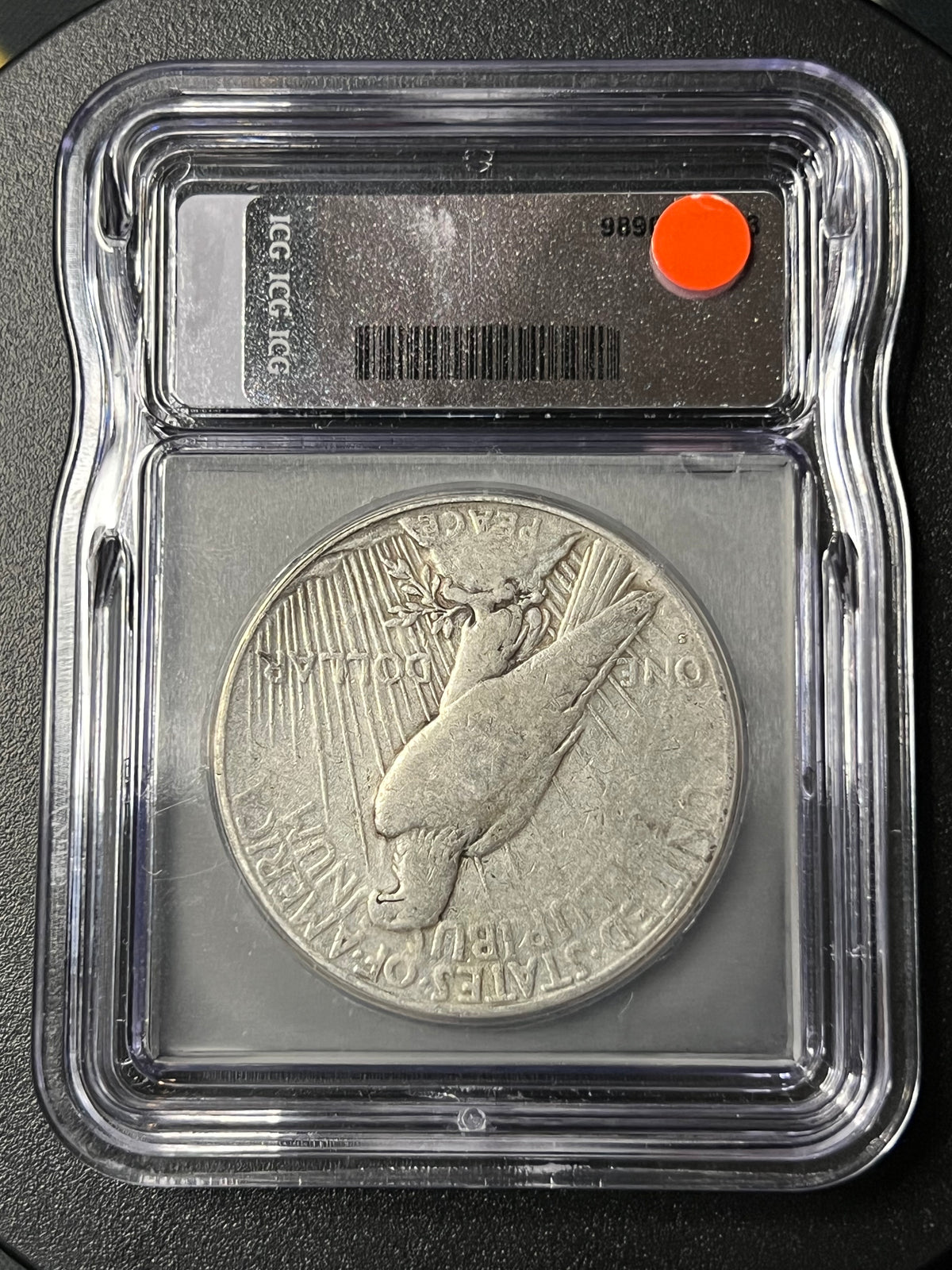 1926-S Peace Silver Dollar – San Francisco Mint – ICG Genuine Slab