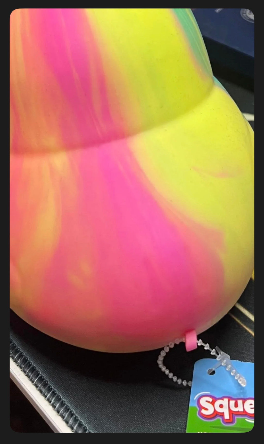 Sunny Days Entertainment Jumbo Squeezy Tie-Dye Duck (Jumbo Sensory Fidget Toy)