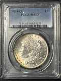 1884-O Morgan Silver Dollar – PCGS MS63 (Attractive Toner)
