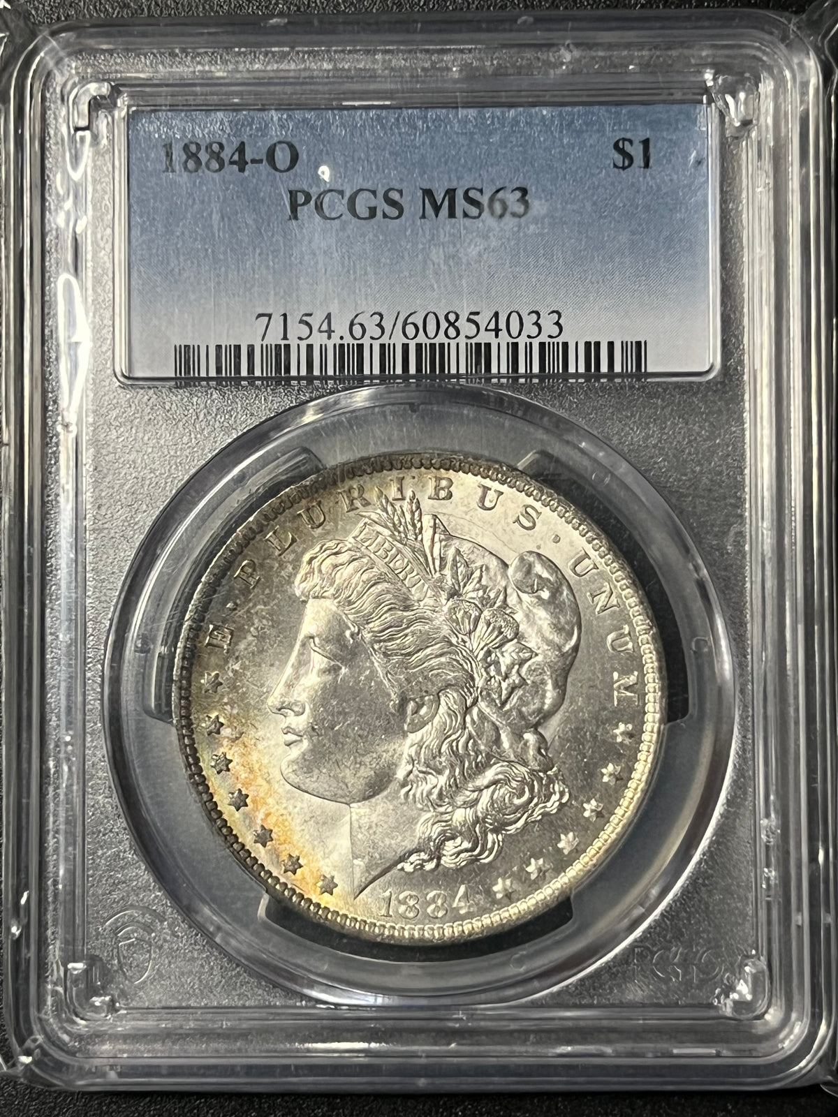 1884-O Morgan Silver Dollar – PCGS MS63 (Attractive Toner)