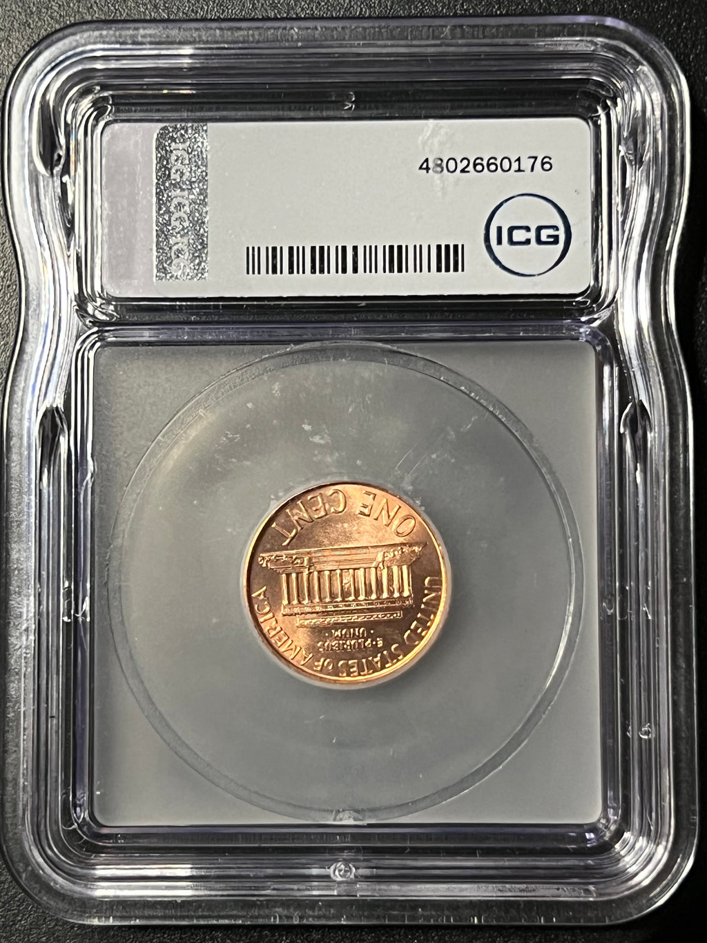 1992-D Lincoln Memorial Cent — ICG MS69 RD