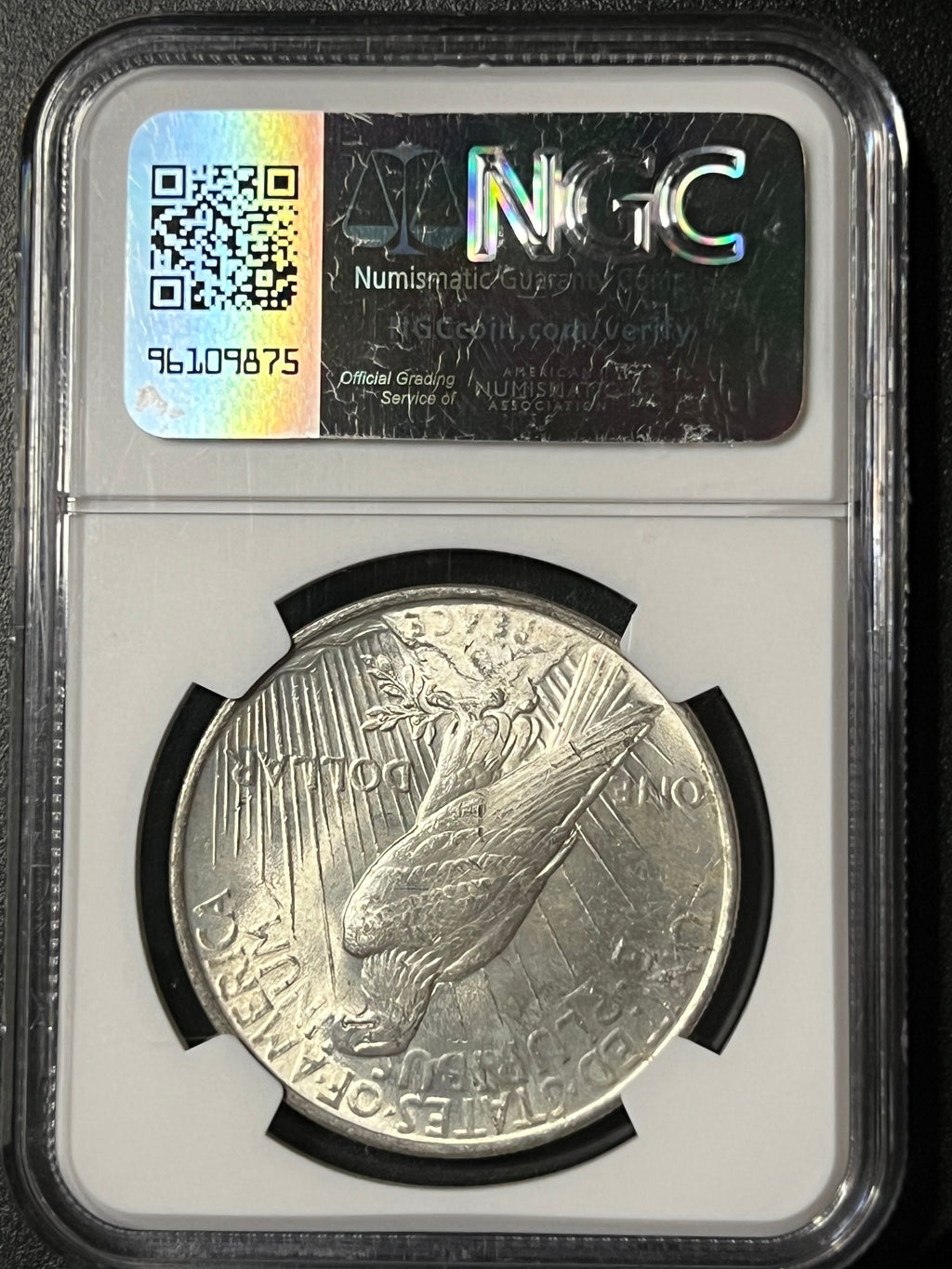 1922 $1 Peace Silver Dollar - NGC MS 64