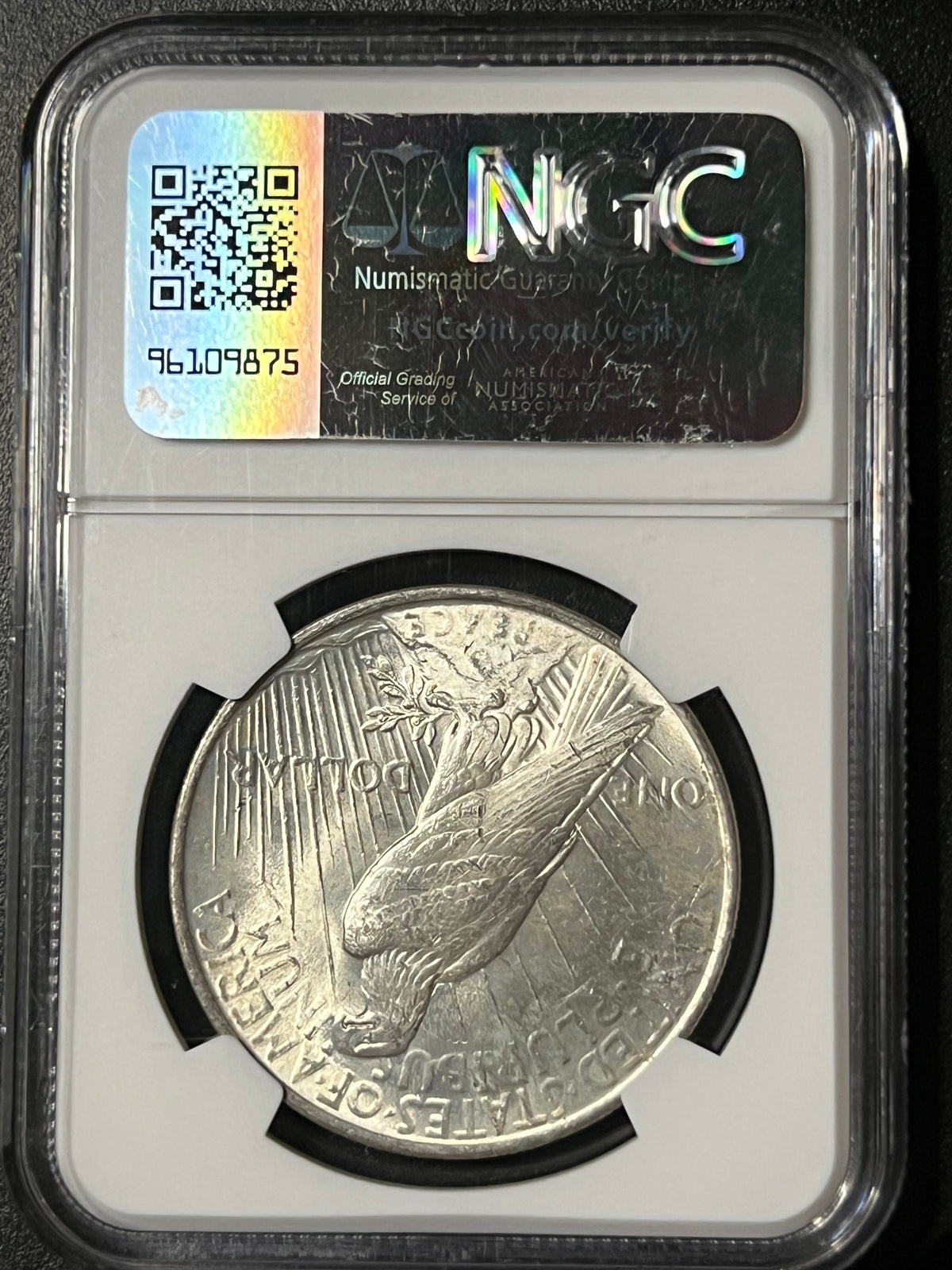 1922 $1 Peace Silver Dollar - NGC MS 64