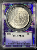 1883-O Morgan Silver Dollar — PCGS MS62