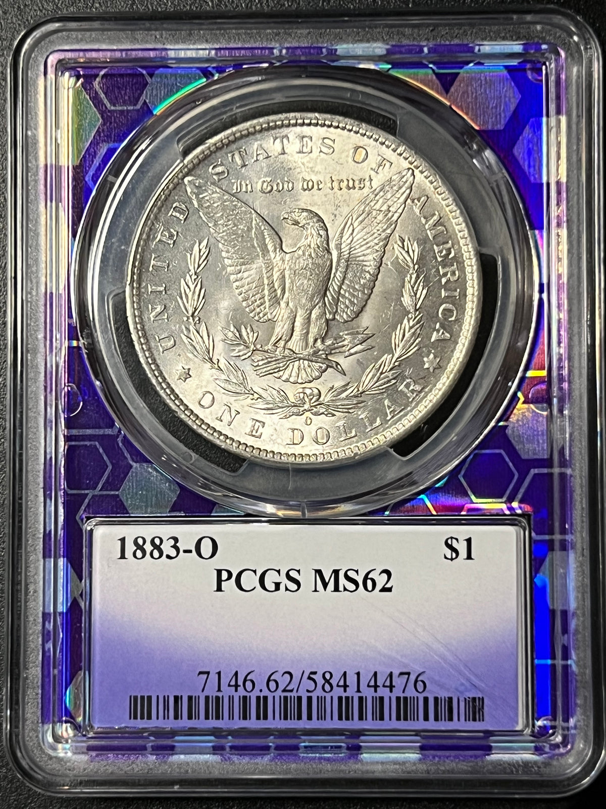 1883-O Morgan Silver Dollar — PCGS MS62