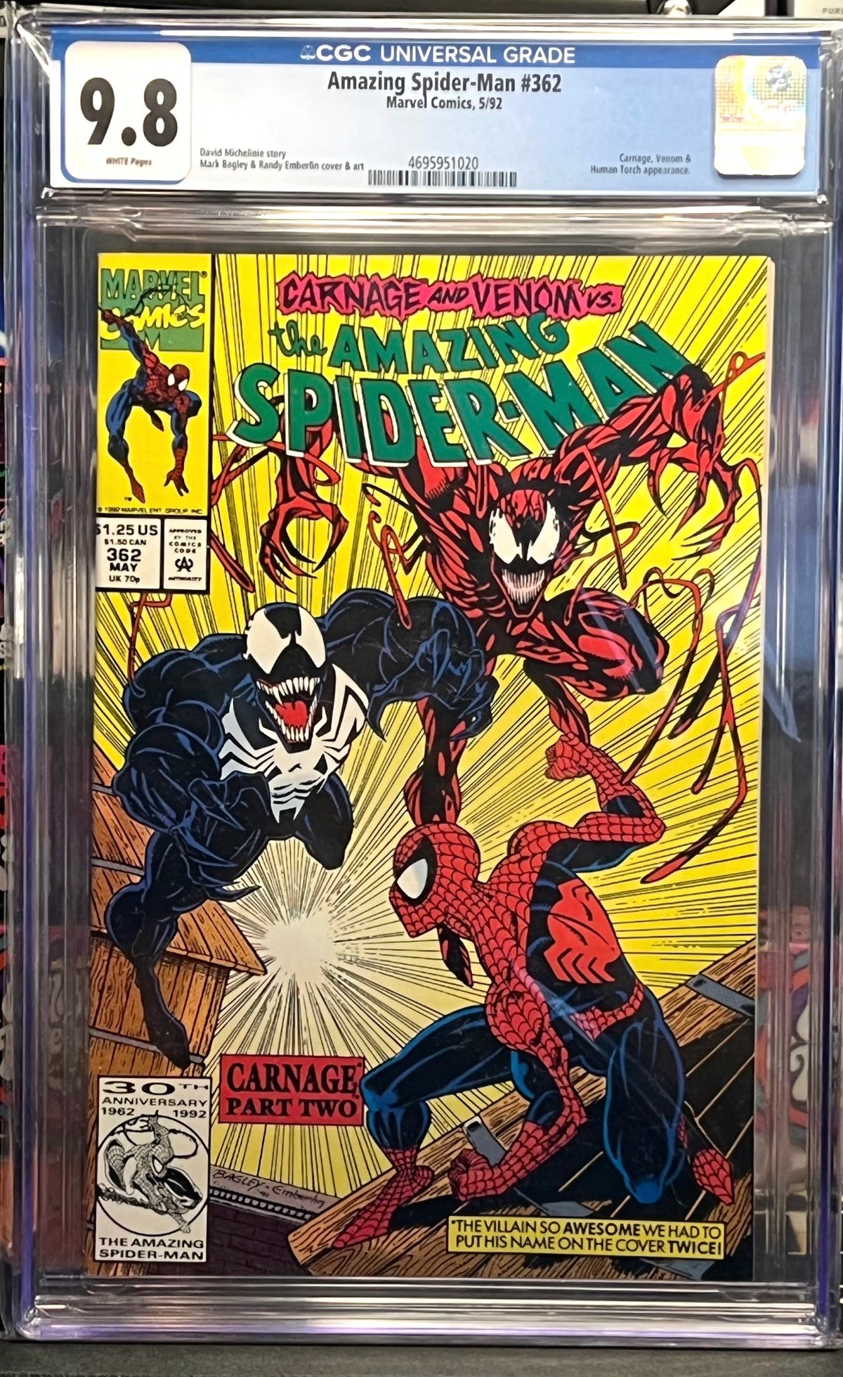 The Amazing Spider-Man #362 (Marvel, May 1992) - CGC 9.8 (White Pages)