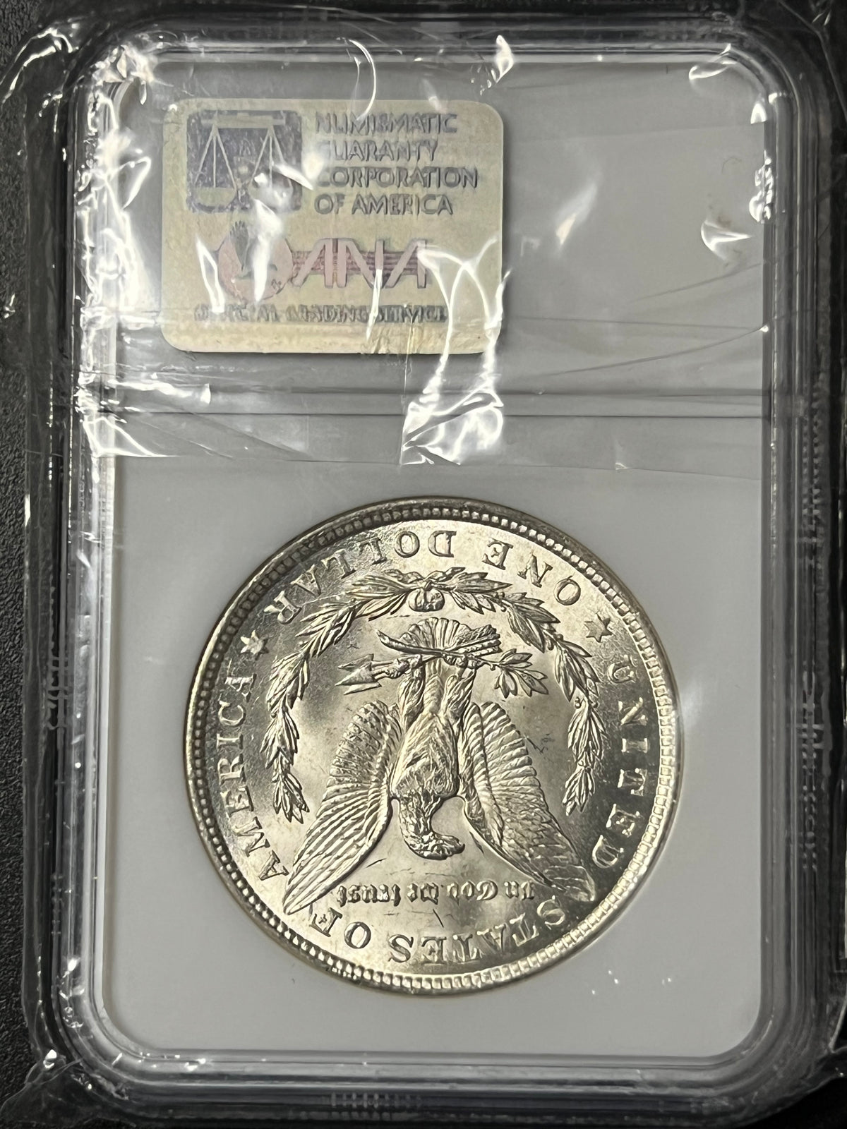 1921 Morgan Silver Dollar $1 — NGC MS 65 (Gem Uncirculated Early Holder)