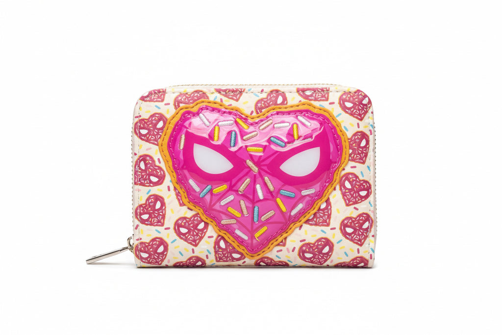 Loungefly Marvel Spider-Man "Sprinkle Heart Scent" Accordion Wallet