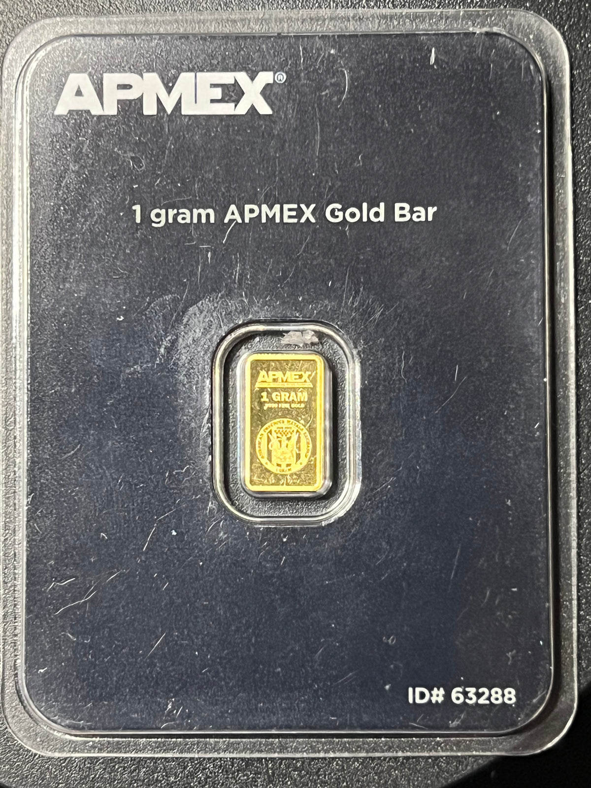 APEX 1 Gram .9999 Fine Gold Bar (Assayed in CertiCard)