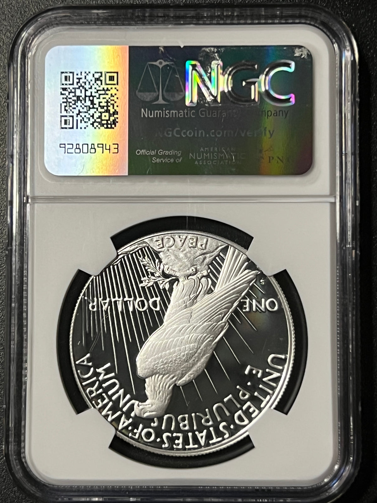 2024-S Peace Dollar $1 — NGC PF 70 Ultra Cameo (Thomas J. Uram Hand-Signed Label)