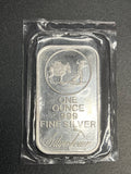 SilverTowne 1 oz .999 Fine Silver Bar – Prospector Design (Sealed in Original Mint Plastic)