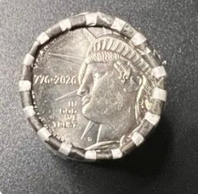 US Mint Semiquincentennial (1776–2026) Half Dollar Roll — $10 Face Value Bank-Wrapped Roll