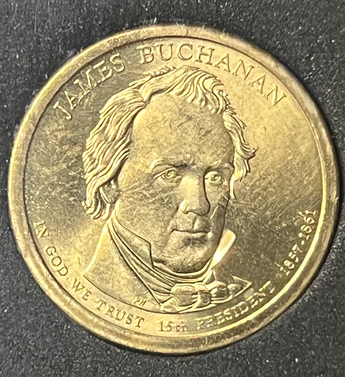 James Buchanan Presidential Dollar – Business Strike