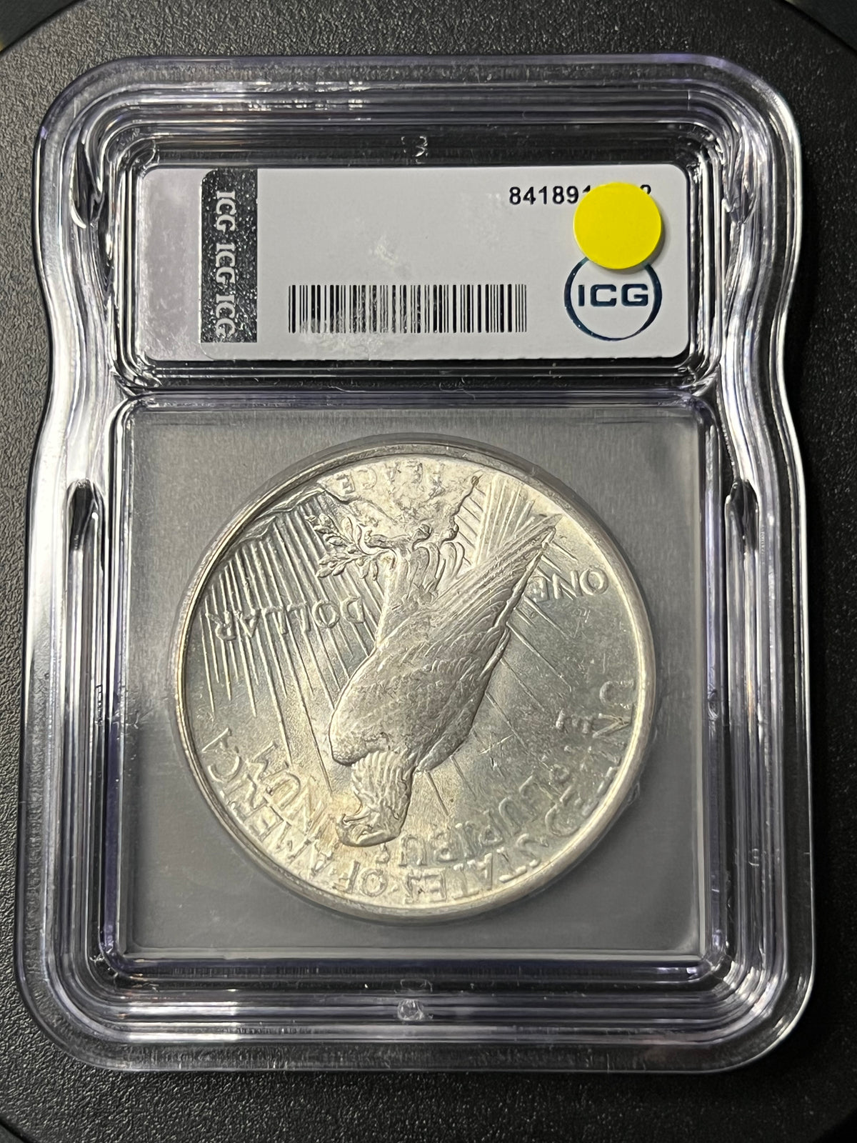 1923 Peace Silver Dollar – ICG MS64 Graded Slab