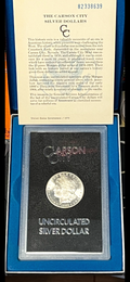 1882-CC Carson City Morgan Silver Dollar — GSA Hoard Uncirculated (Original Box & Card)