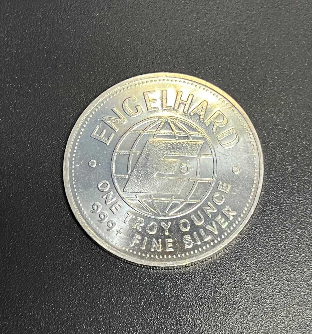 1982 Engelhard "The American Prospector" 1 oz Silver Round