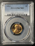 1963 Lincoln Memorial Cent — PCGS PR67RD — Red Gem Proof