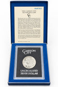 1880-CC Morgan Silver Dollar – GSA Hoard Issue in Original Blue Box & Certificate