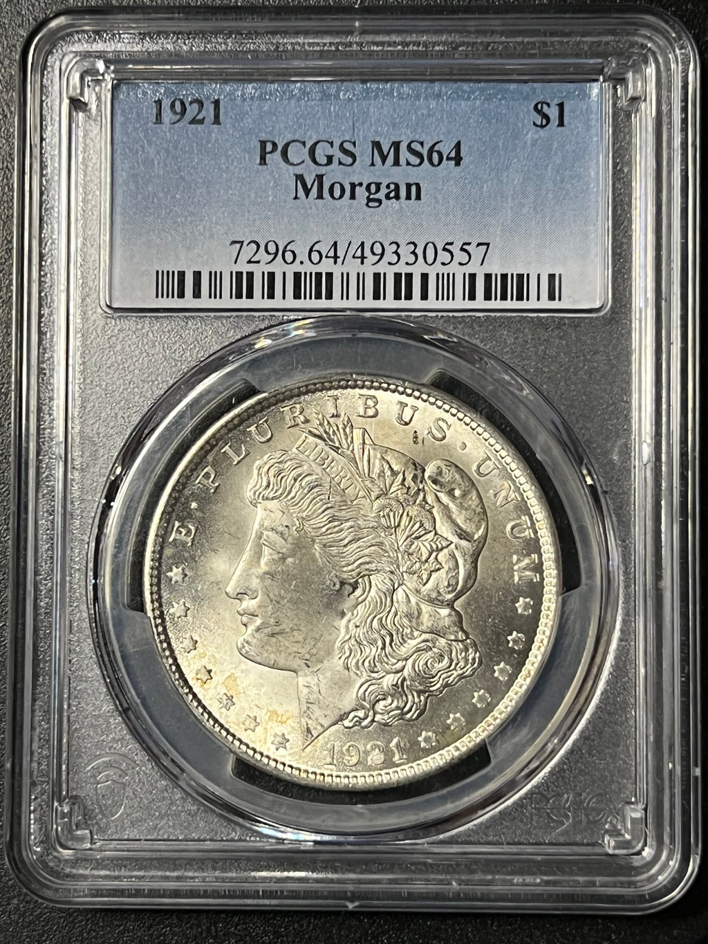 1921 Morgan Silver Dollar – PCGS MS64