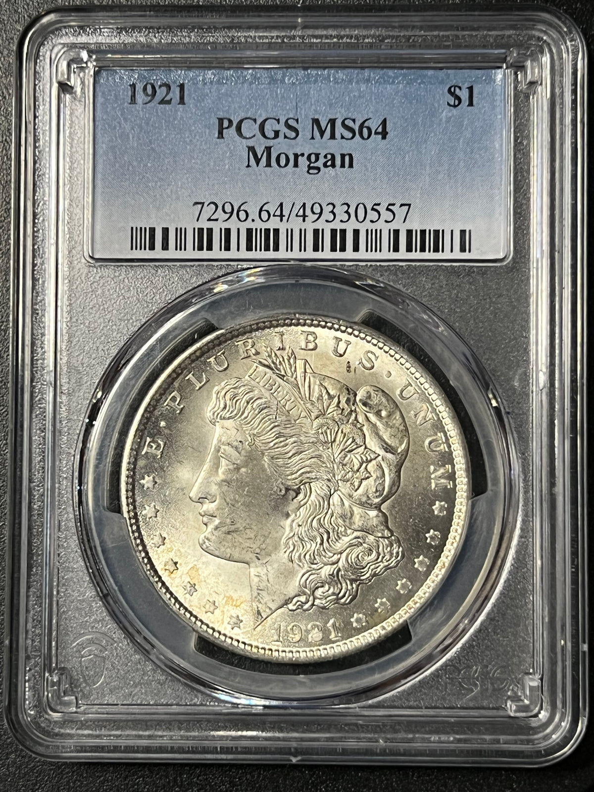 1921 Morgan Silver Dollar – PCGS MS64