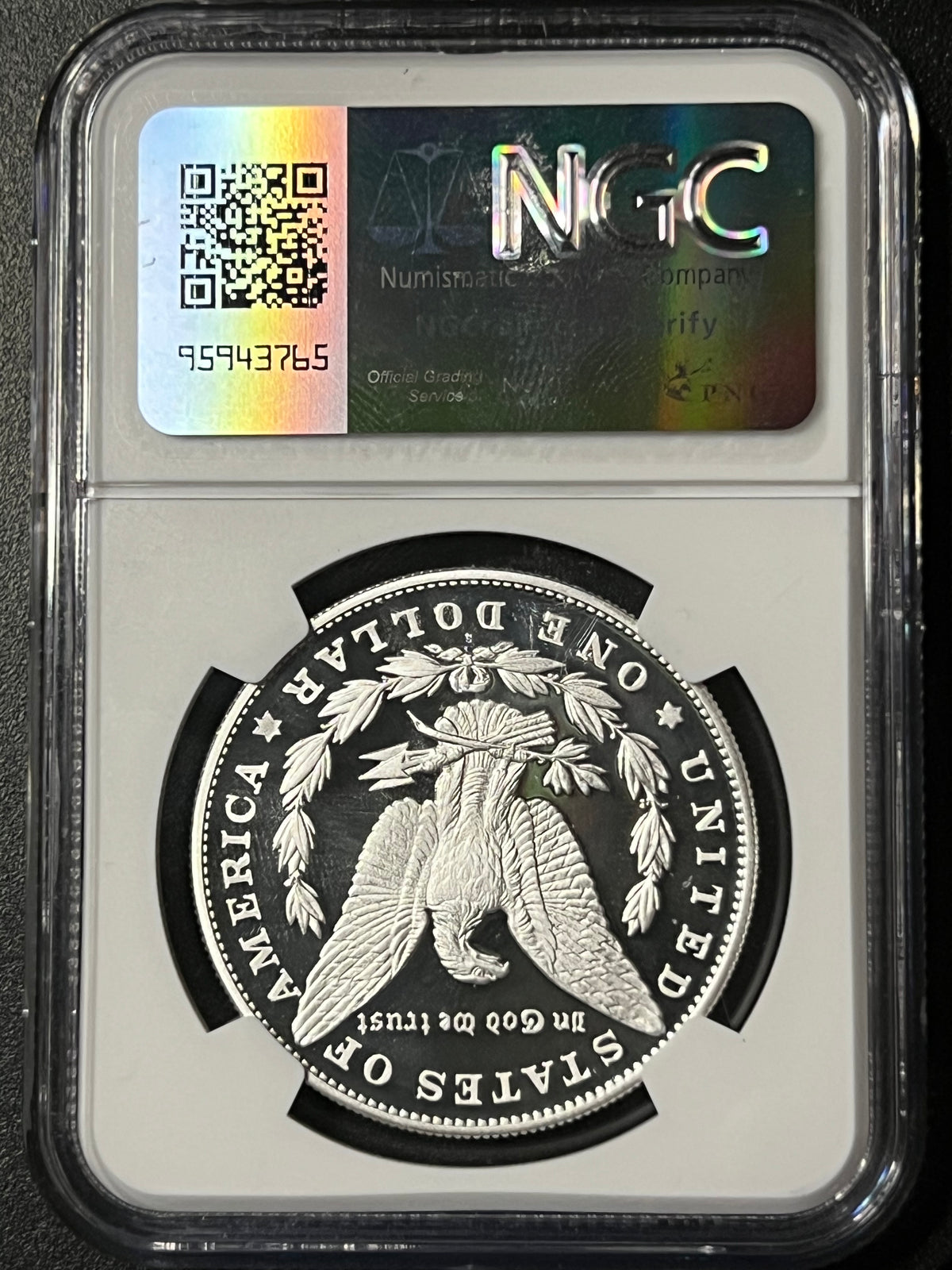 2024-S Morgan Dollar $1 — NGC PF 70 Ultra Cameo (Thomas J. Uram Hand-Signed Label)
