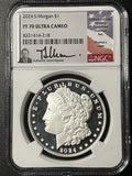 2024-S Morgan Dollar $1 — NGC PF 70 Ultra Cameo (Thomas J. Uram Hand-Signed Label)