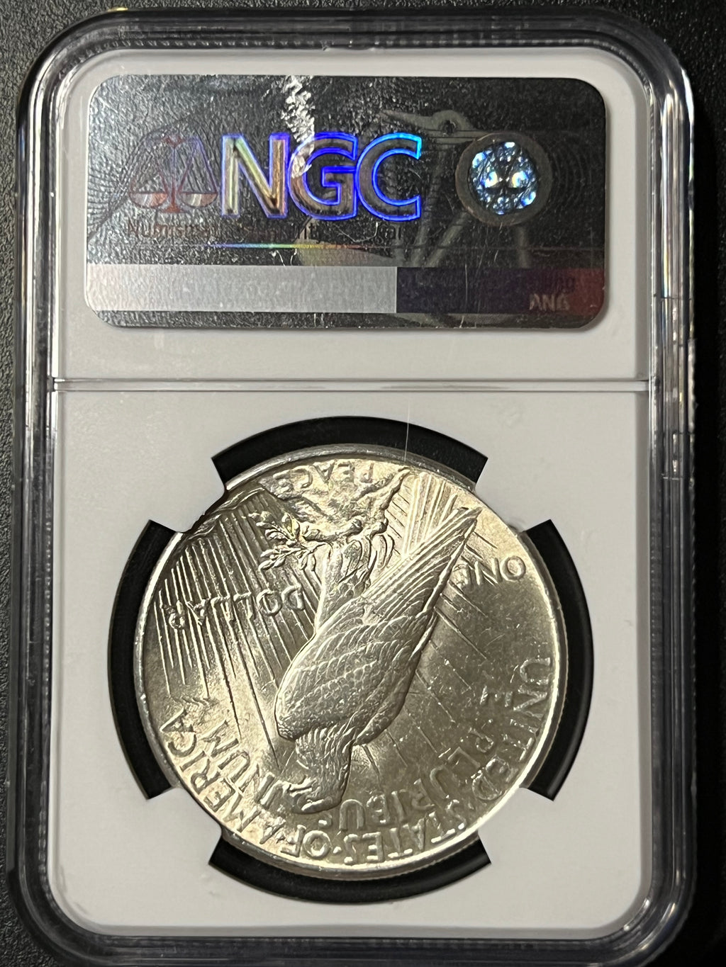 1925 $1 Peace Silver Dollar - NGC MS 61